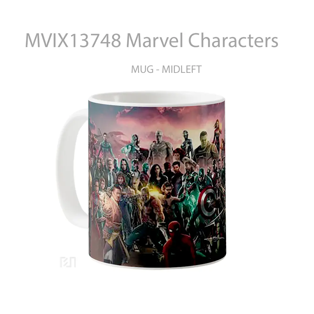 Mug Marvel Characters Gelas Superhero - All-side / Desain