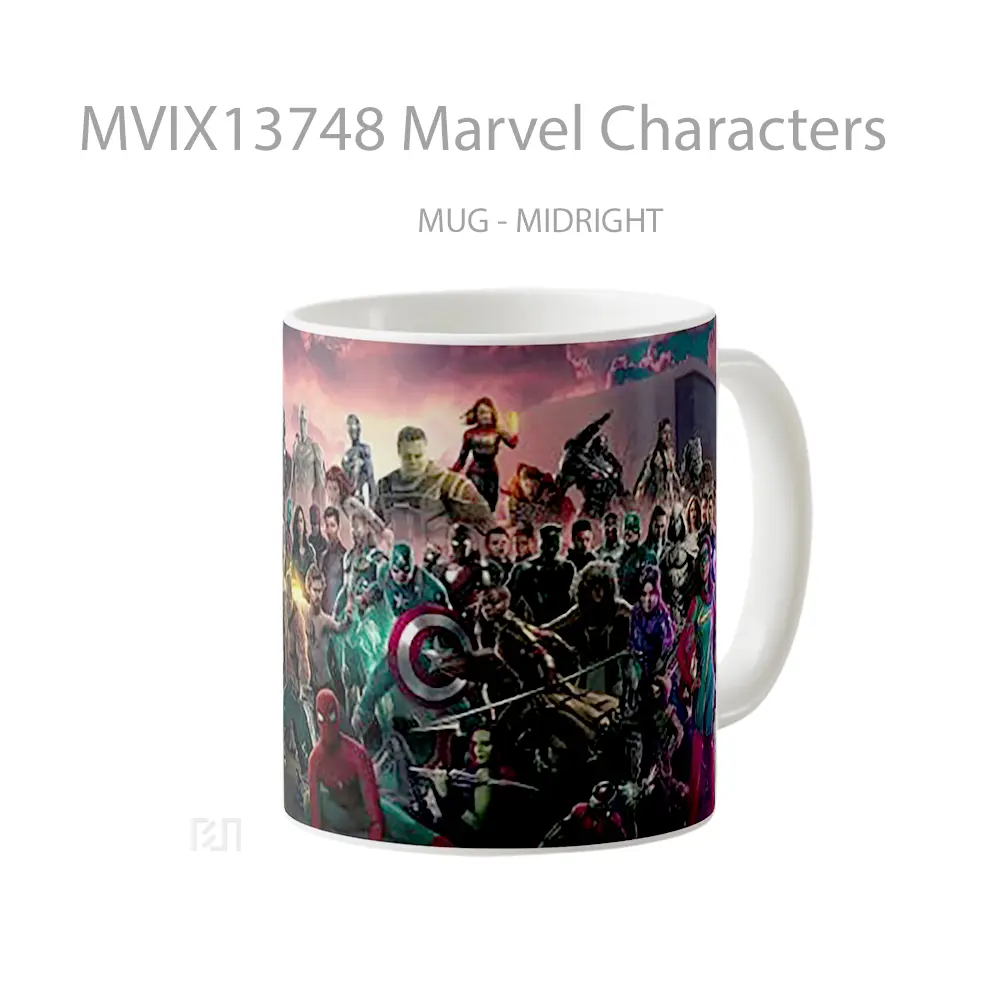 Mug Marvel Characters Gelas Superhero - All-side / Desain