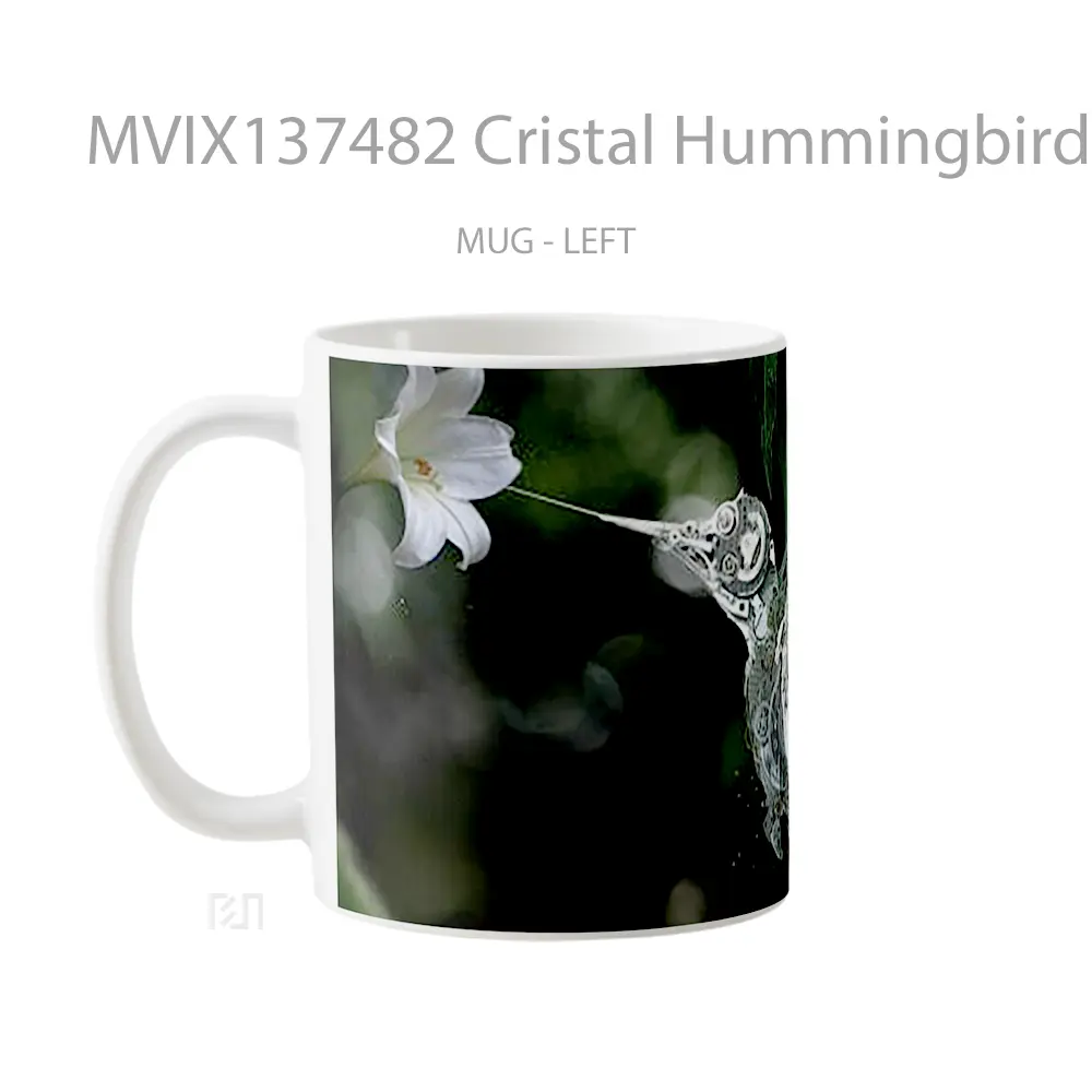 Mug Cristal Hummingbird Gelas Keramik Unik - All-side / Desain