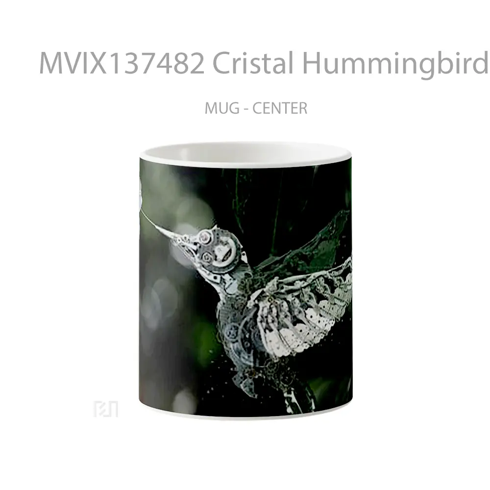 Mug Cristal Hummingbird Gelas Keramik Unik