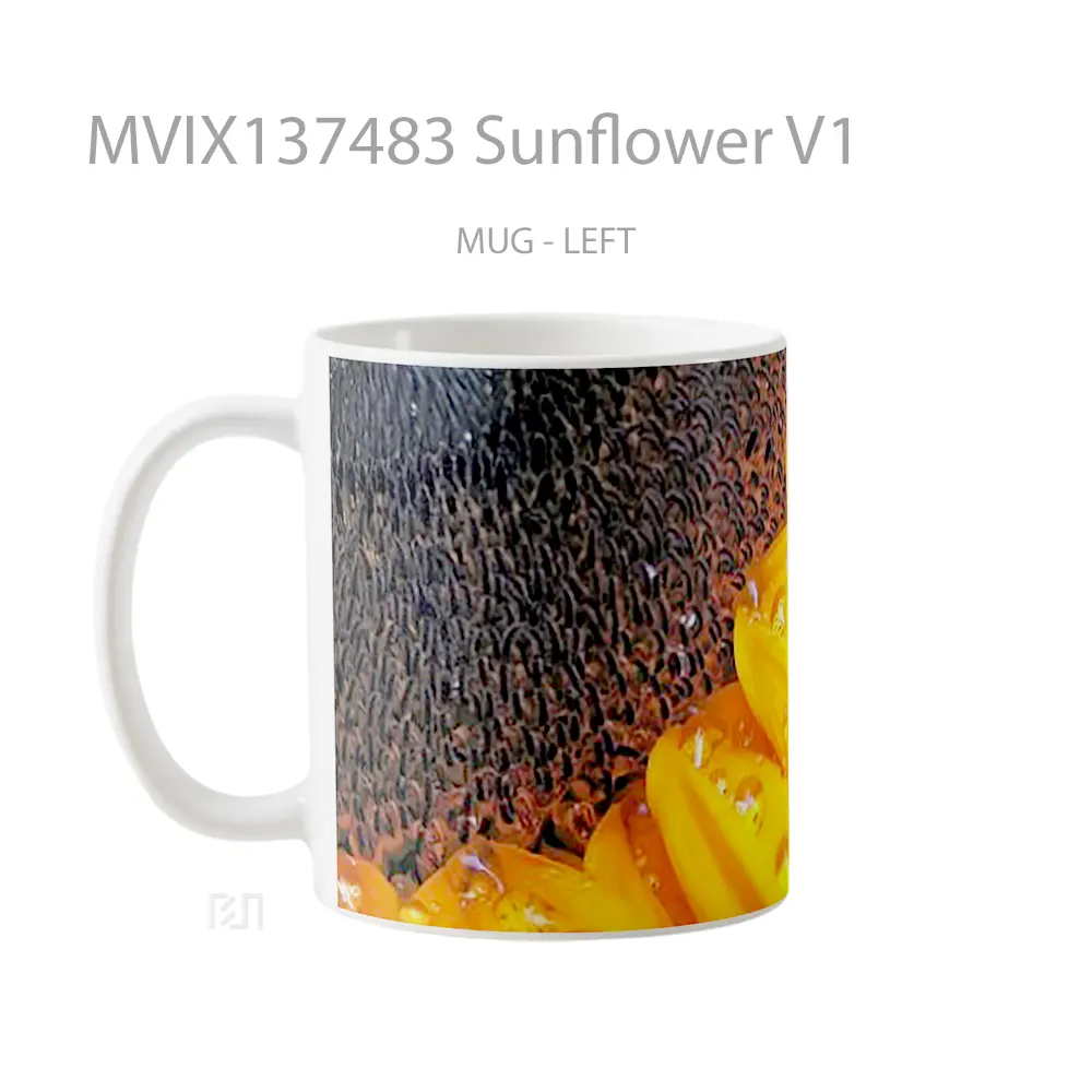 Mug Sunflower V1 Gelas Keramik Unik - All-side / Desain
