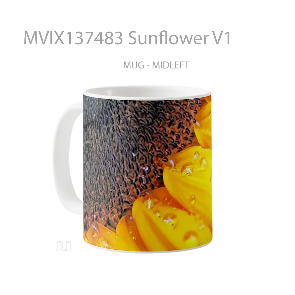 Mug Sunflower V1 Gelas Keramik Unik - All-side / Desain