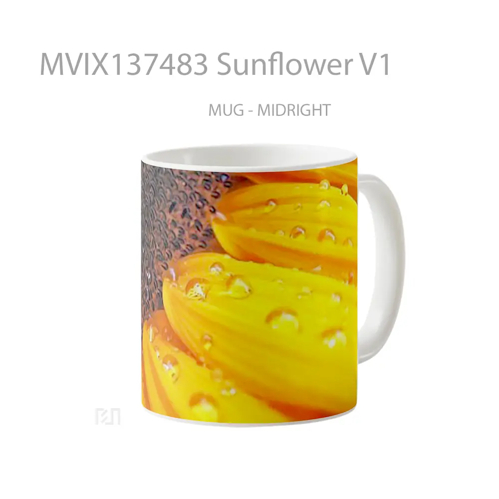 Mug Sunflower V1 Gelas Keramik Unik - All-side / Desain