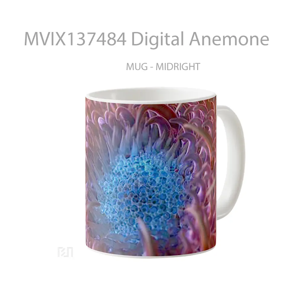 Mug Digital Anemone Gelas Keramik Unik - All-side / Desain