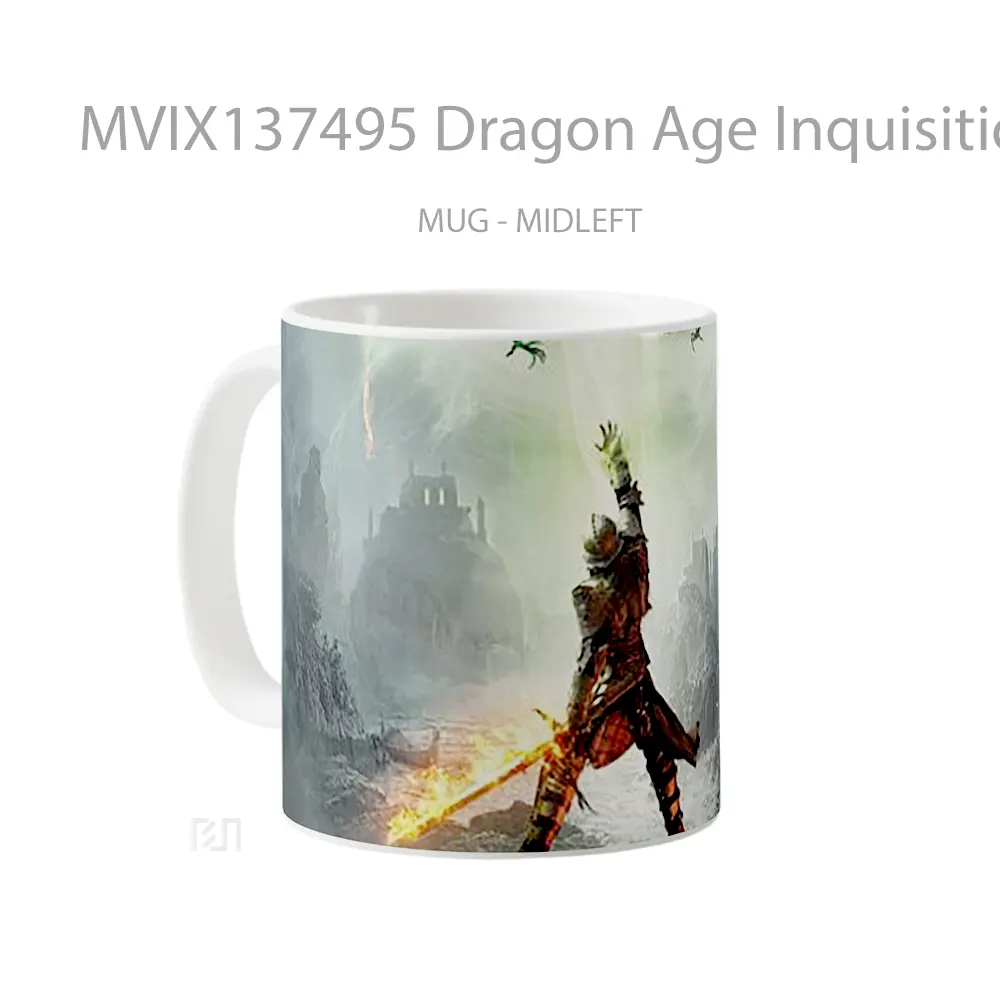 Mug Dragon Age Inquisition Gelas Fantasi - All-side / Desain