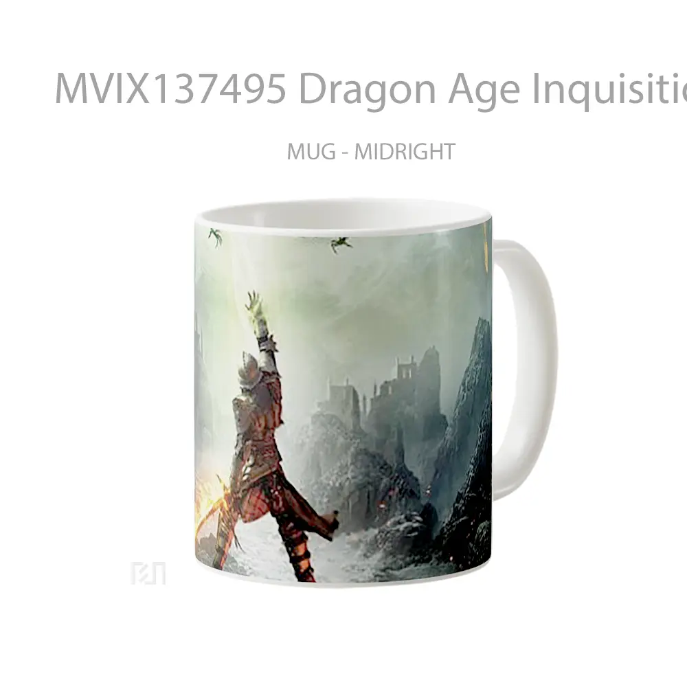 Mug Dragon Age Inquisition Gelas Fantasi - All-side / Desain