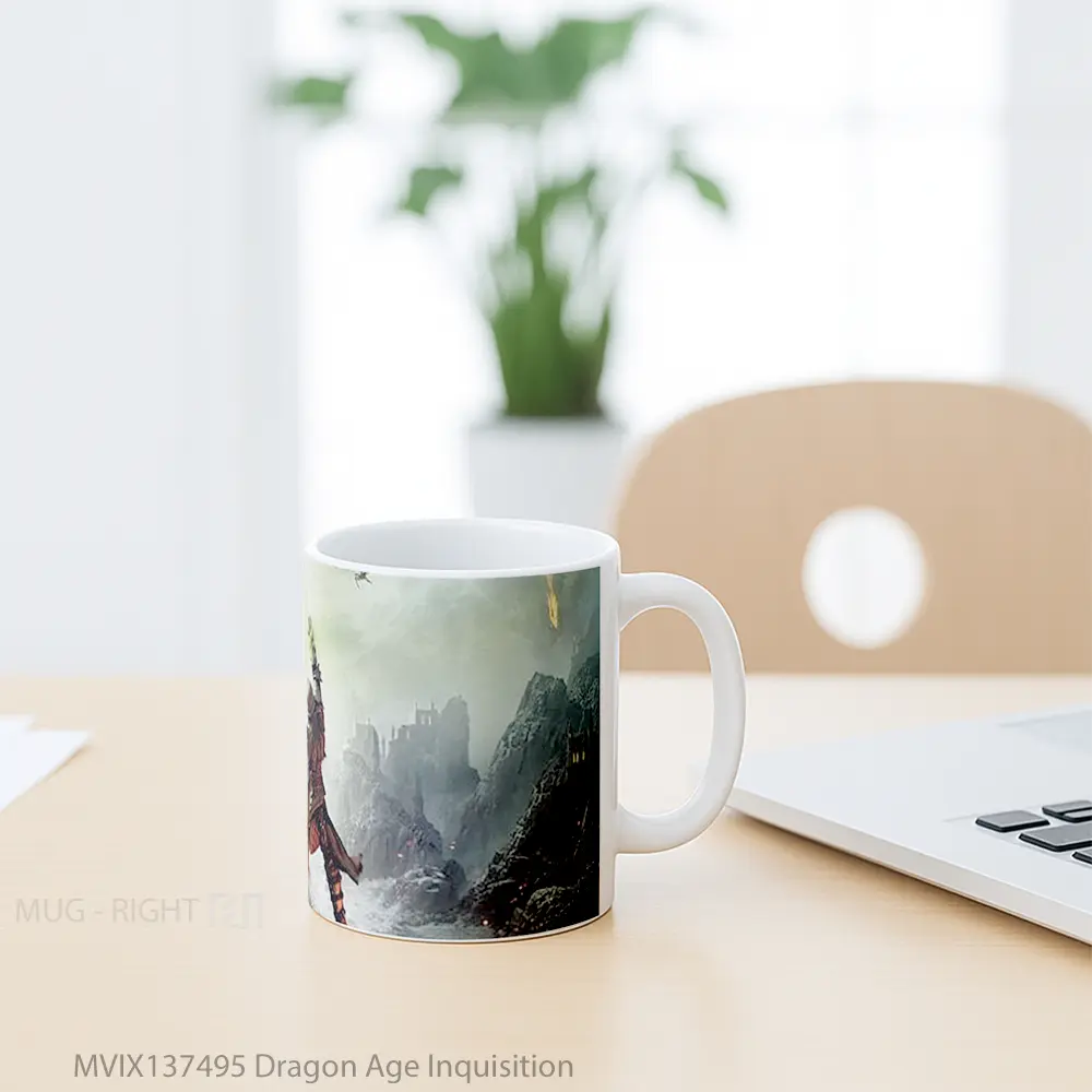 Mug Dragon Age Inquisition Gelas Fantasi - All-side / Desain