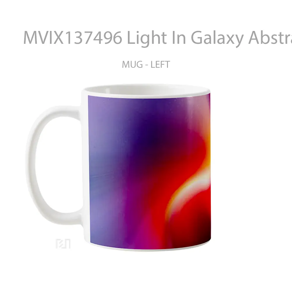 Mug Light In Galaxy Abstract Gelas Seni Modern - All-side / Desain