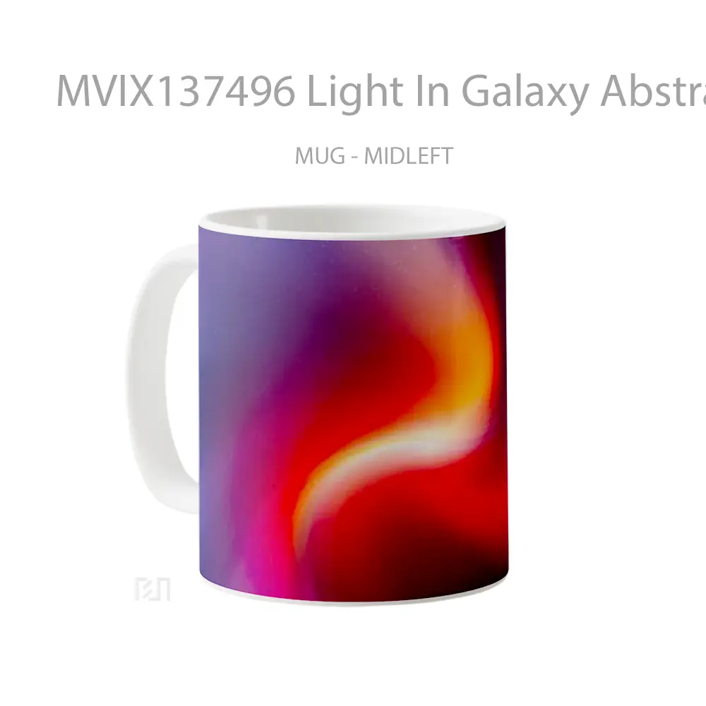 Mug Light In Galaxy Abstract Gelas Seni Modern - All-side / Desain