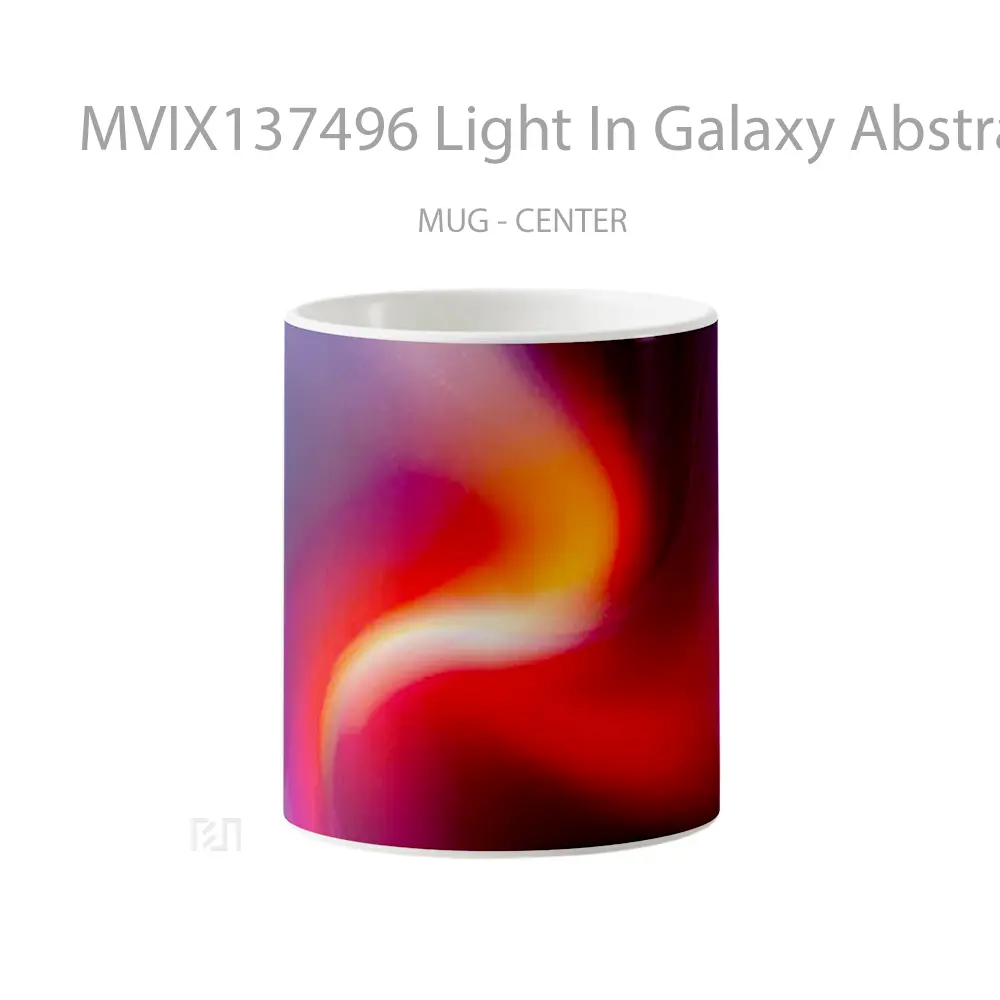 Mug Light In Galaxy Abstract Gelas Seni Modern