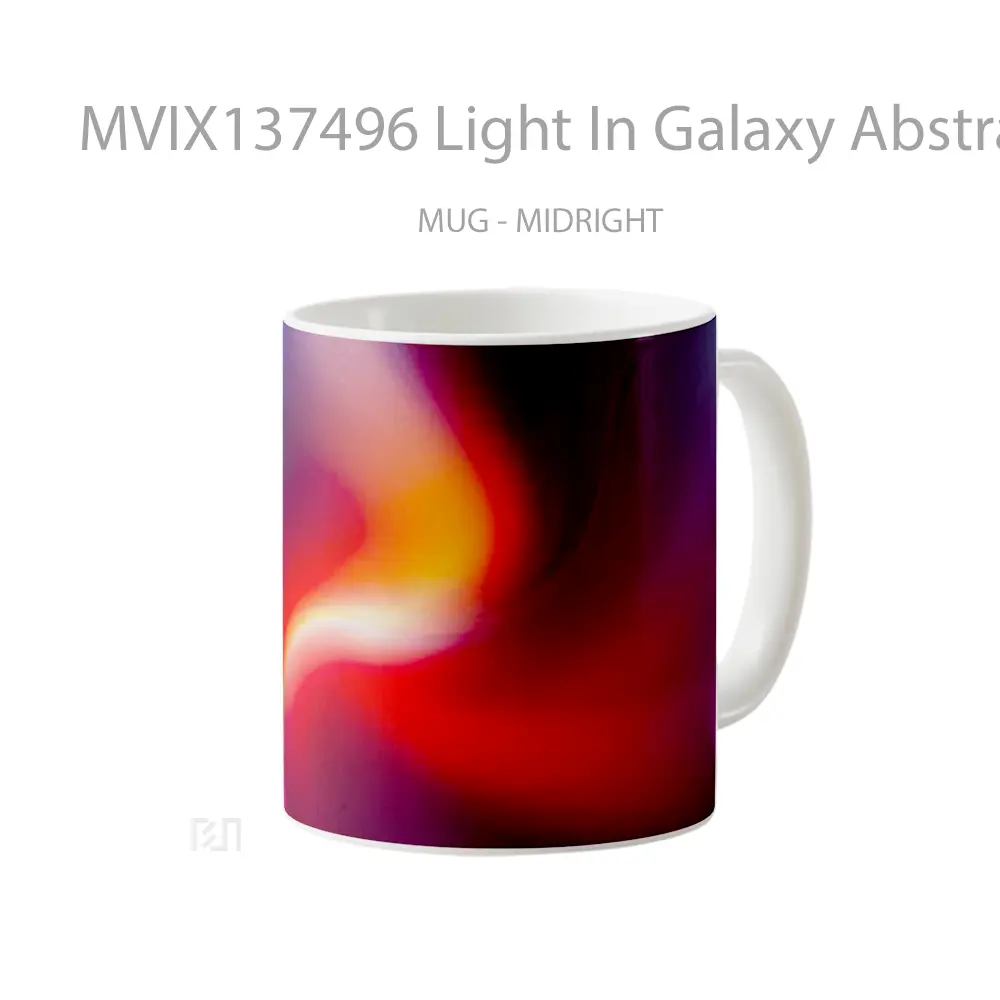 Mug Light In Galaxy Abstract Gelas Seni Modern - All-side / Desain