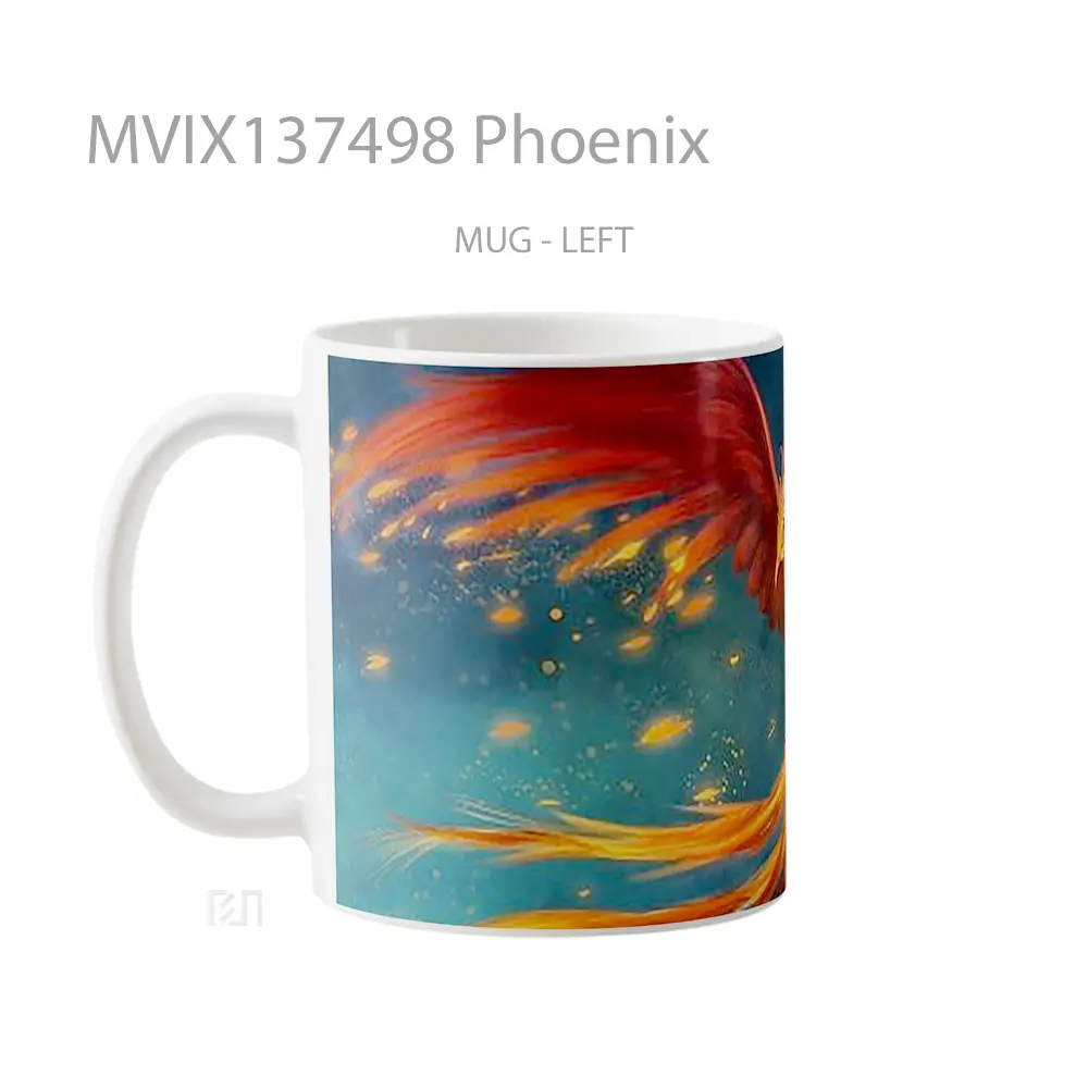 Mug Phoenix Gelas Fantasi - All-side / Desain