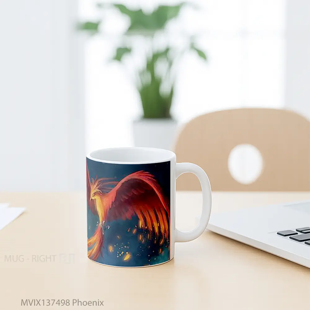 Mug Phoenix Gelas Fantasi - All-side / Desain