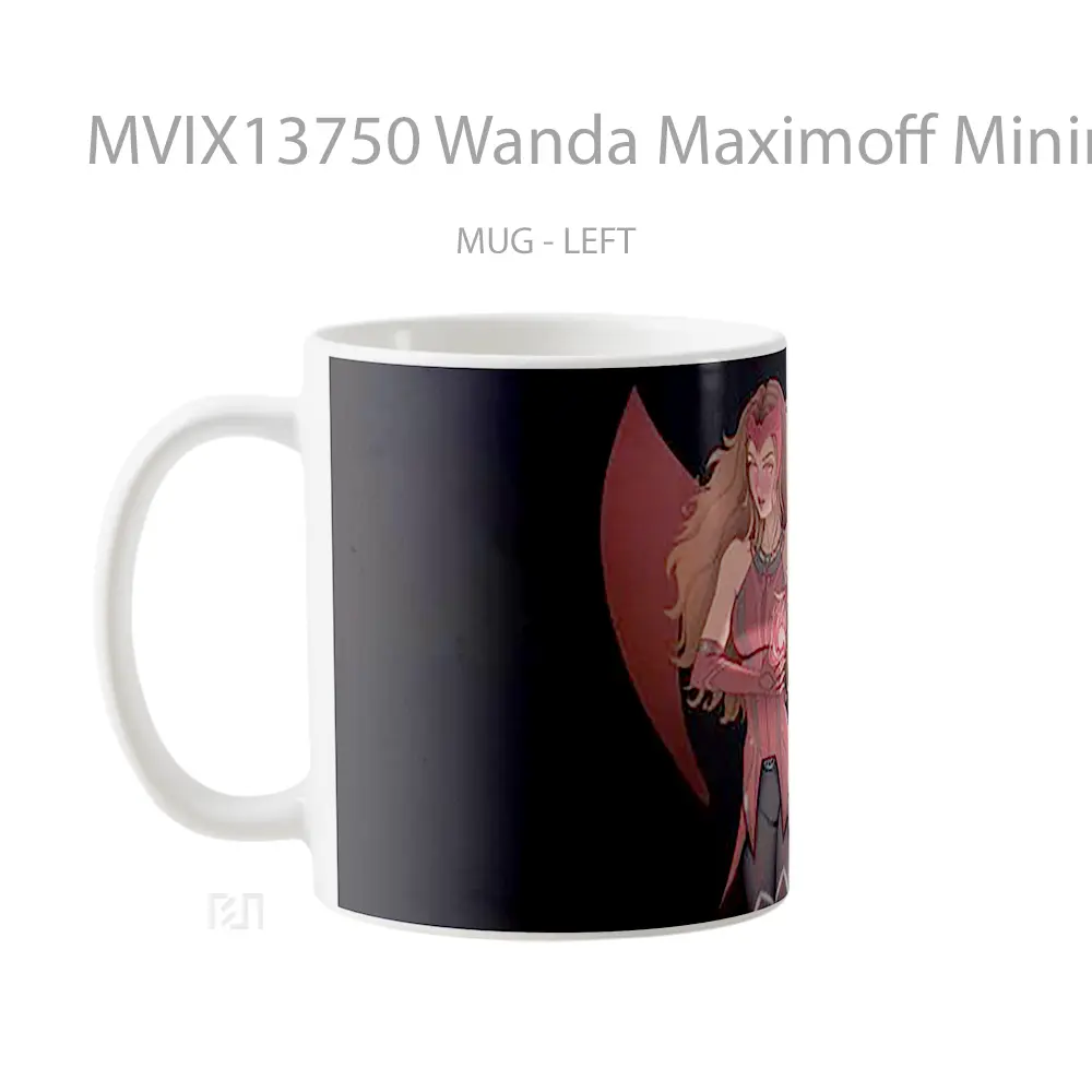 Mug Wanda Maximoff Minimalist Fanart Gelas Seni Modern - All-side / Desain