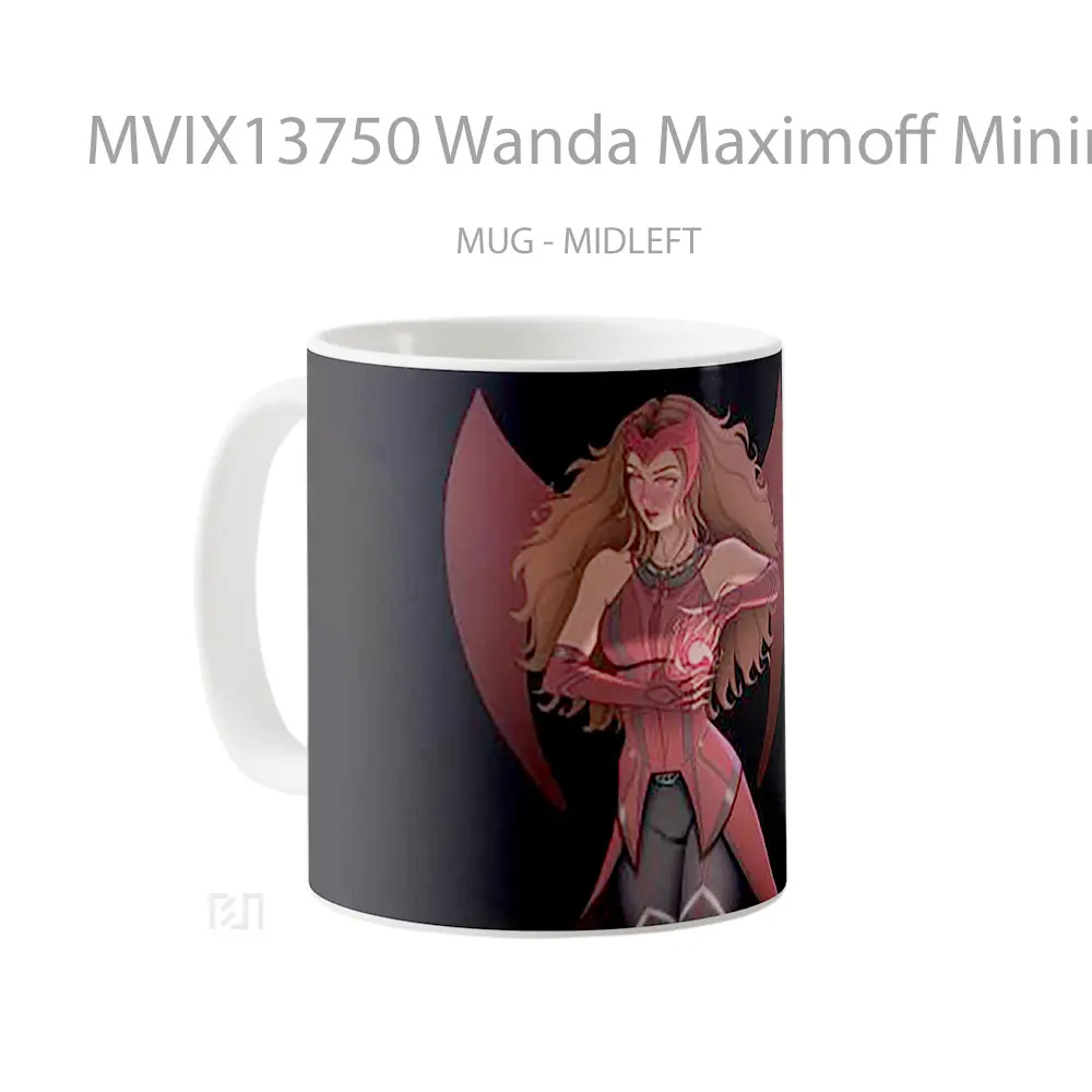 Mug Wanda Maximoff Minimalist Fanart Gelas Seni Modern - All-side / Desain