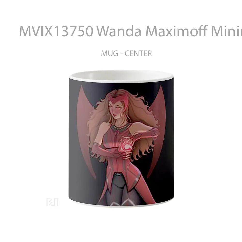 Mug Wanda Maximoff Minimalist Fanart Gelas Seni Modern