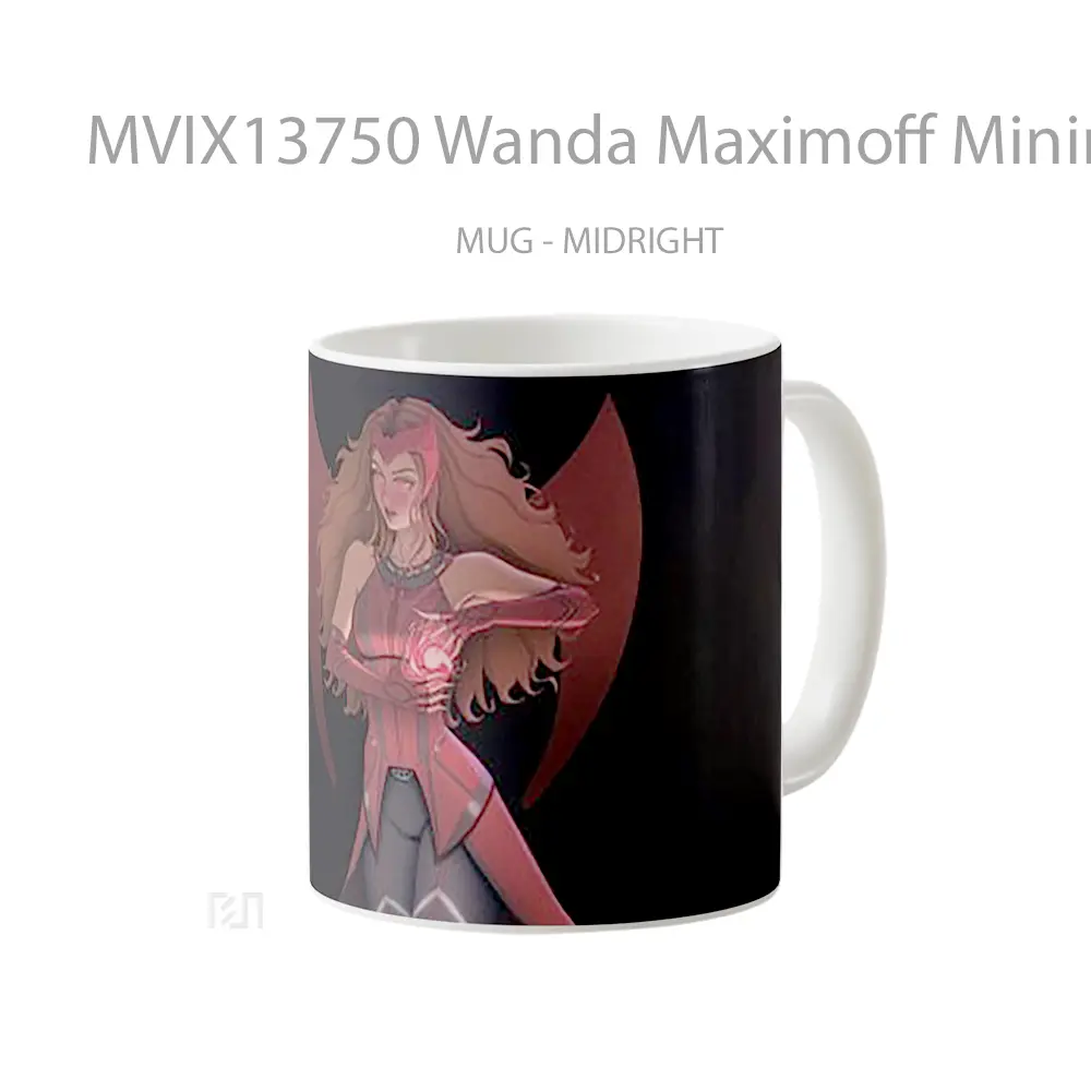 Mug Wanda Maximoff Minimalist Fanart Gelas Seni Modern - All-side / Desain