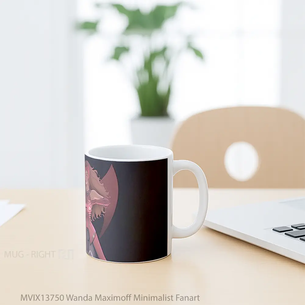 Mug Wanda Maximoff Minimalist Fanart Gelas Seni Modern - All-side / Desain