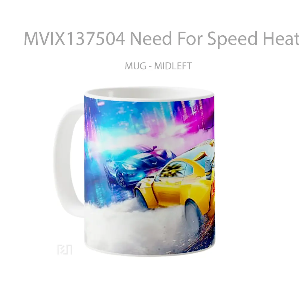 Mug Need For Speed Heat Game Cangkir Gamer - All-side / Desain