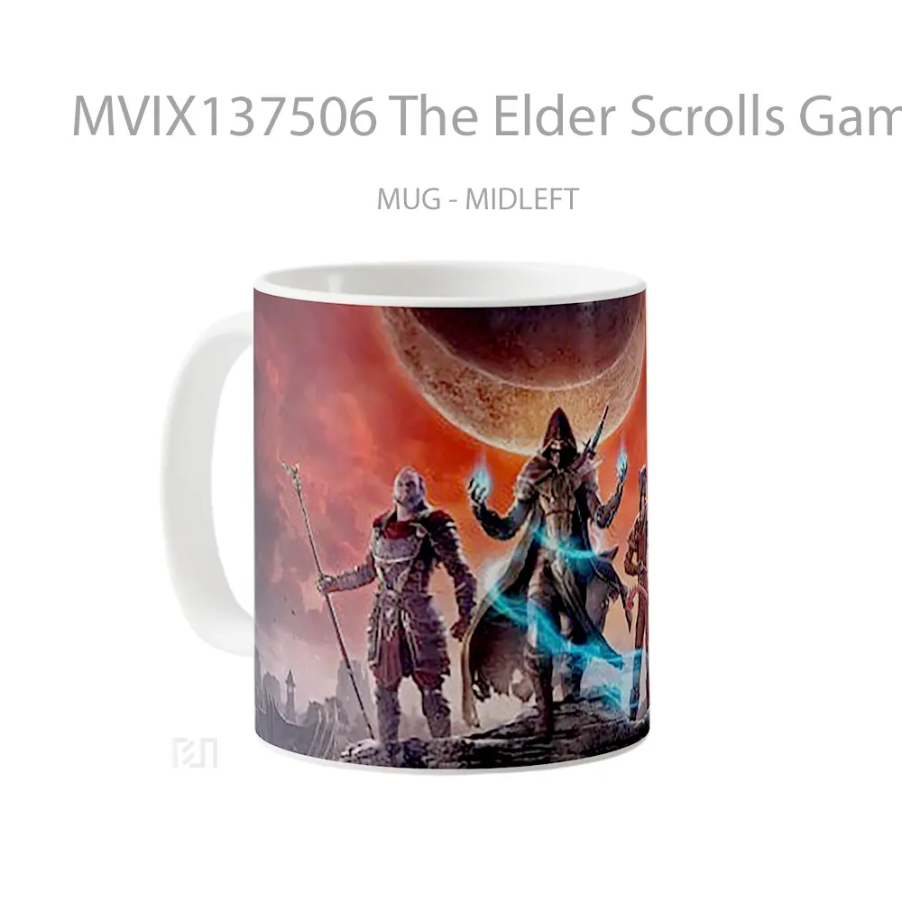 Mug The Elder Scrolls Game Cangkir Gamer - All-side / Desain