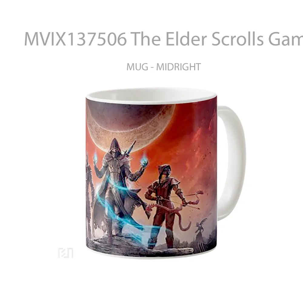Mug The Elder Scrolls Game Cangkir Gamer - All-side / Desain