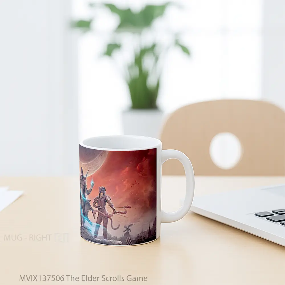 Mug The Elder Scrolls Game Cangkir Gamer - All-side / Desain