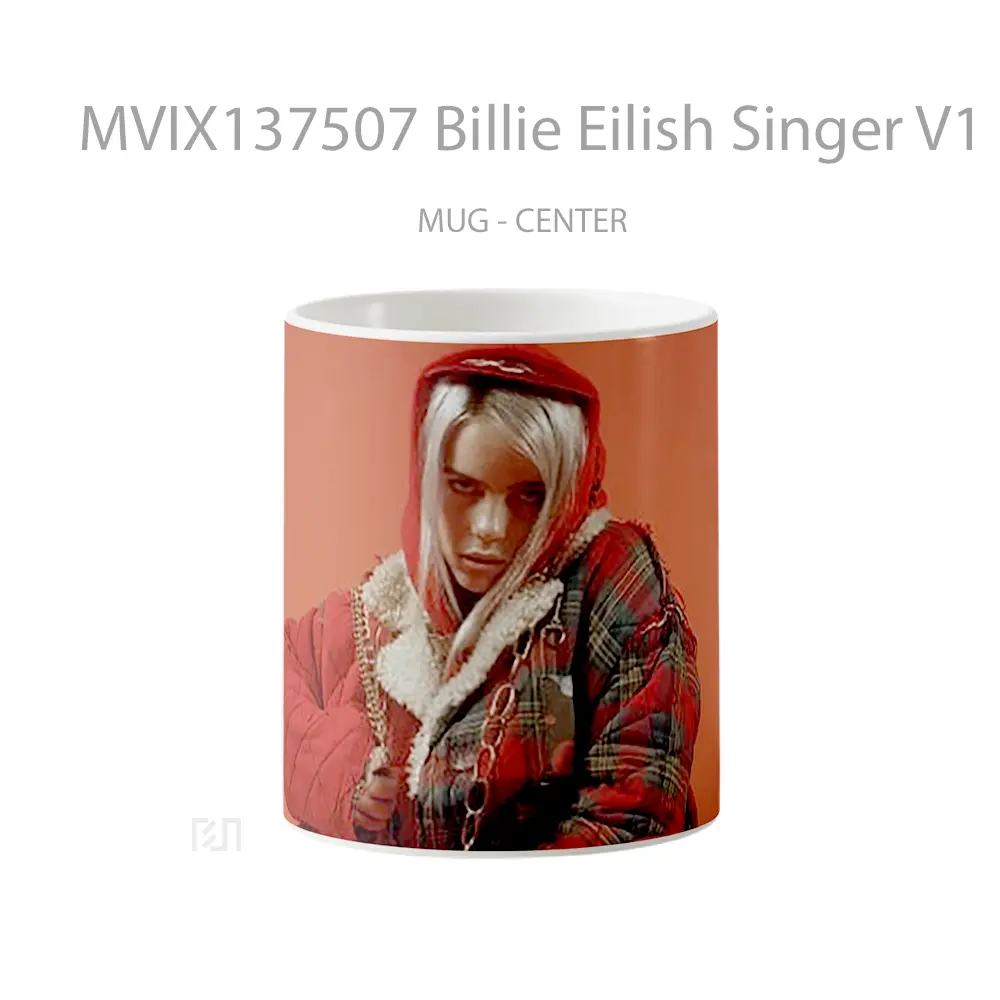 Mug Billie Eilish Singer V1 Gelas Selebriti