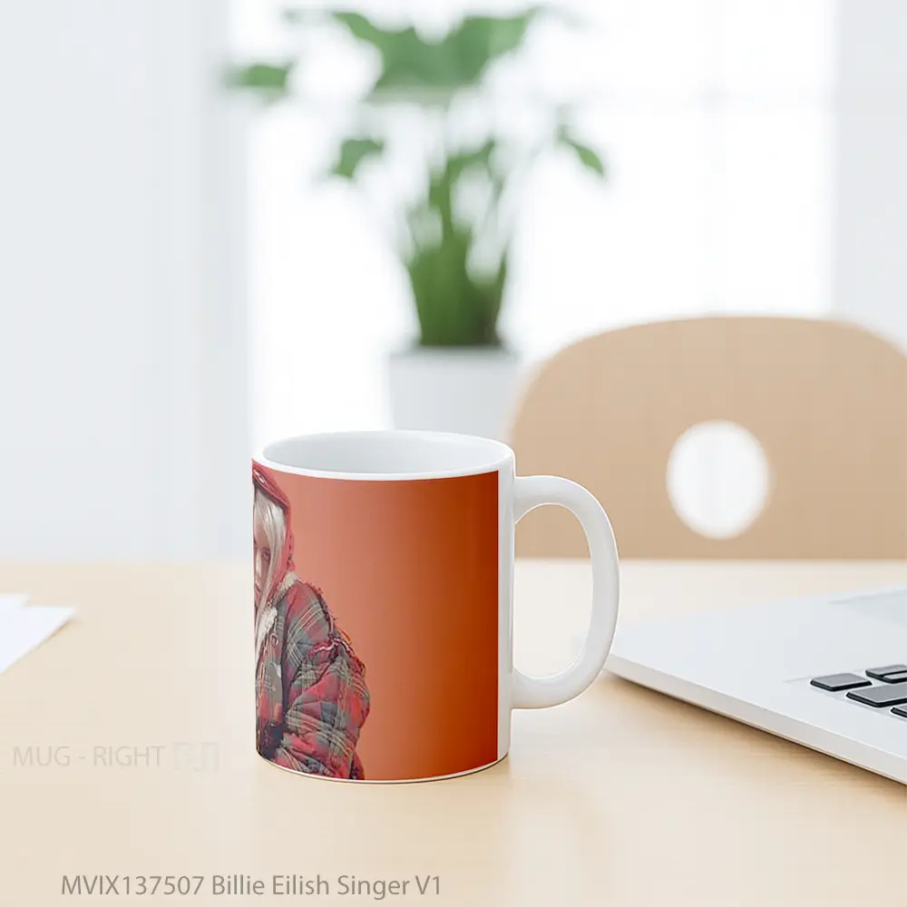 Mug Billie Eilish Singer V1 Gelas Selebriti - All-side / Desain