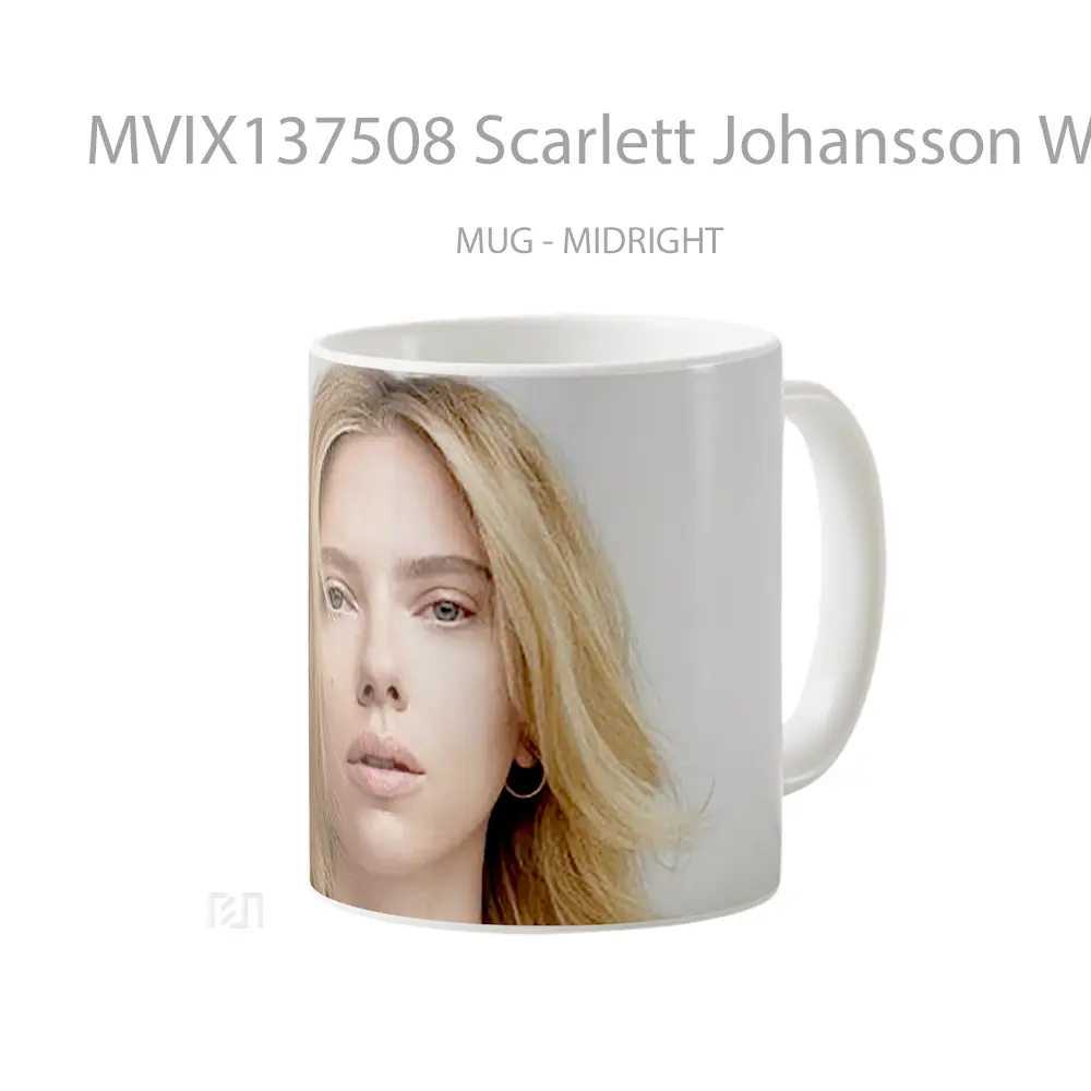 Mug Scarlett Johansson With No Make Up Gelas Selebriti - All-side / Desain