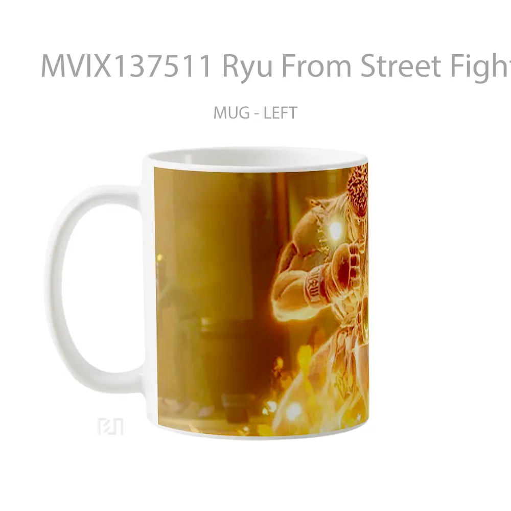 Mug Ryu From Street Fighter Cangkir Gamer - All-side / Desain