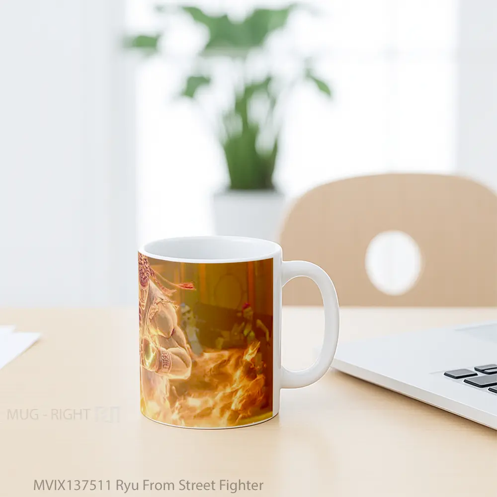 Mug Ryu From Street Fighter Cangkir Gamer - All-side / Desain
