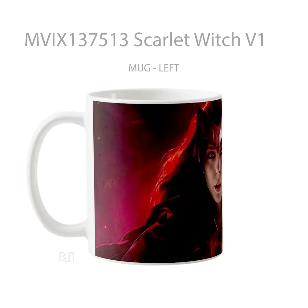 Mug Scarlet Witch V1 Gelas Superhero - All-side / Desain