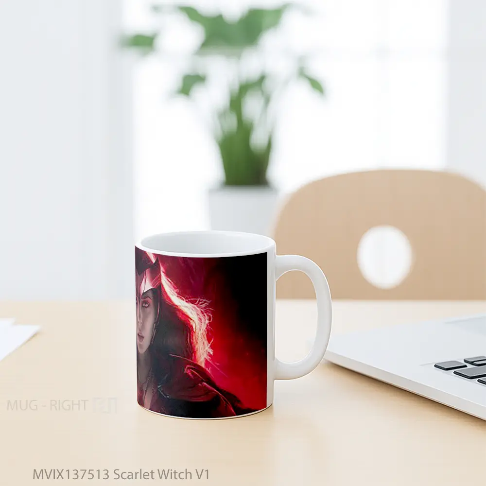 Mug Scarlet Witch V1 Gelas Superhero - All-side / Desain