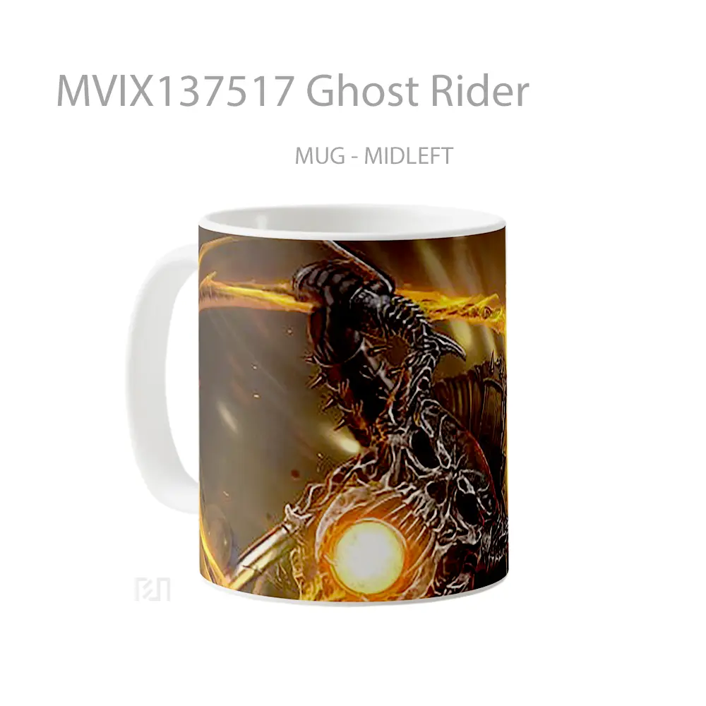 Mug Ghost Rider Gelas Superhero - All-side / Desain