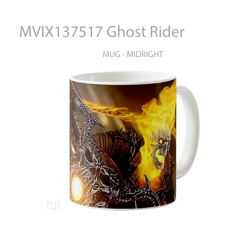 Mug Ghost Rider Gelas Superhero - All-side / Desain