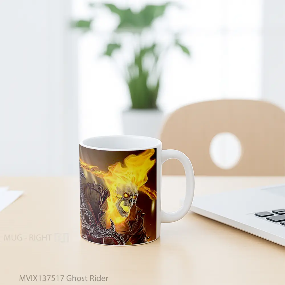 Mug Ghost Rider Gelas Superhero - All-side / Desain