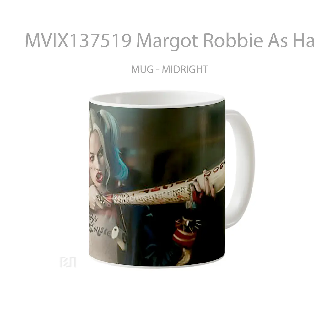 Mug Margot Robbie As Harley Quinn Fanart Gelas Keramik Unik - All-side / Desain