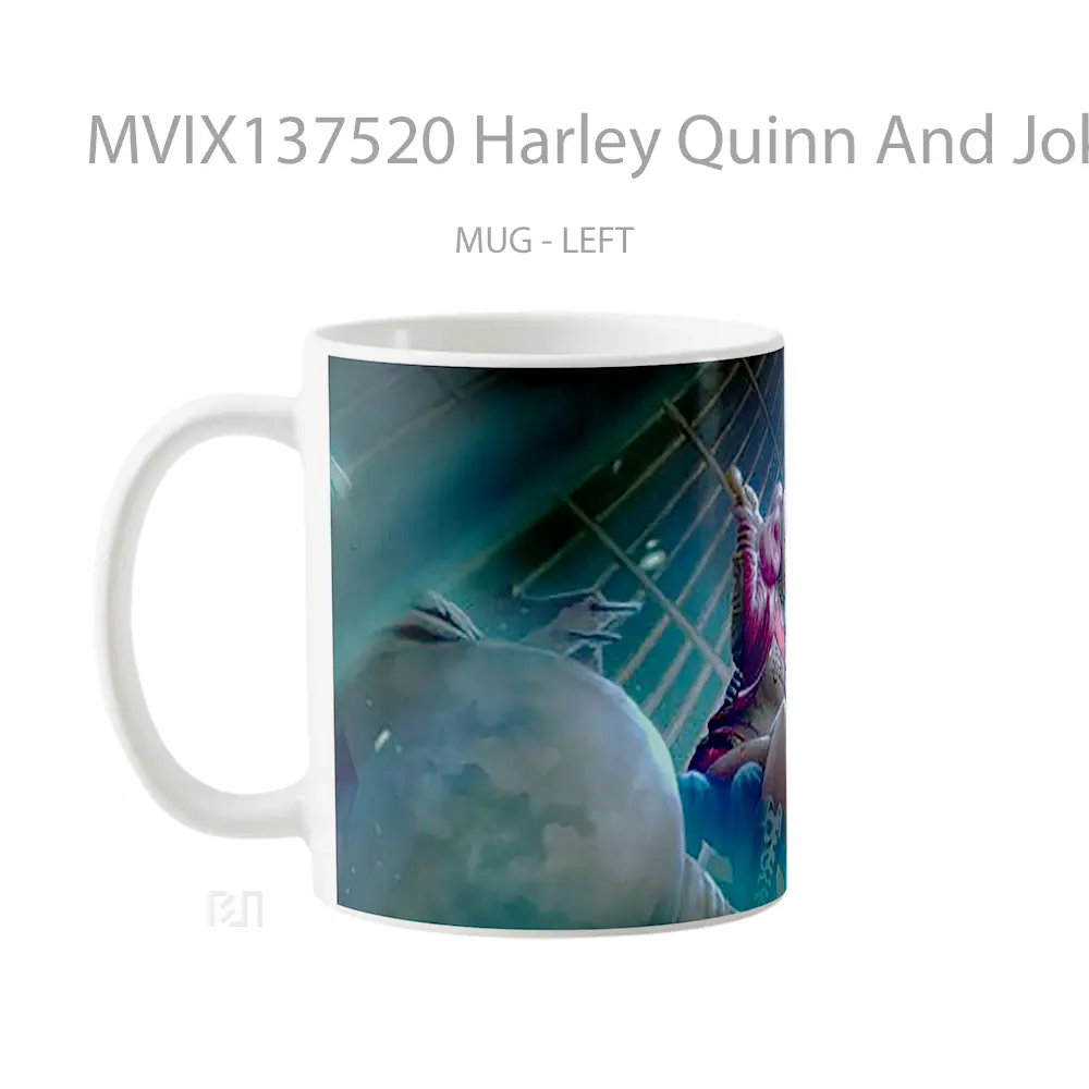 Mug Harley Quinn And Joker Gelas Superhero - All-side / Desain