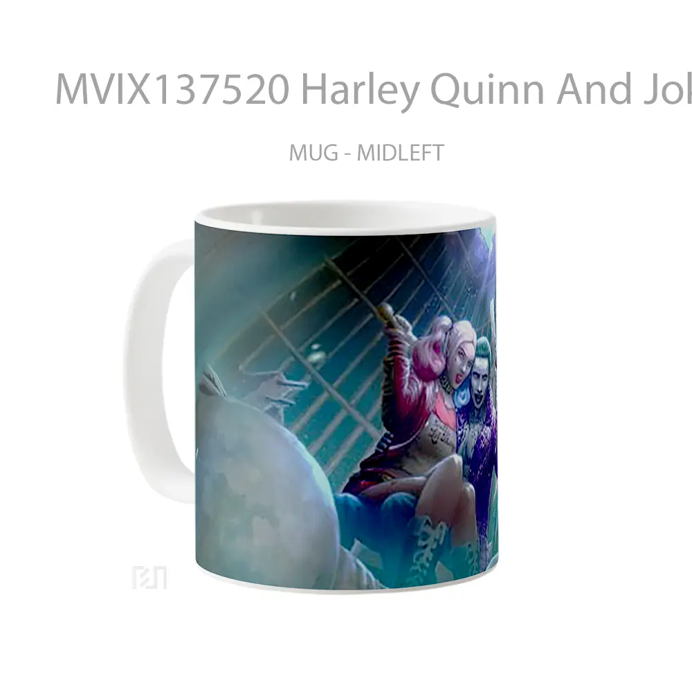 Mug Harley Quinn And Joker Gelas Superhero - All-side / Desain