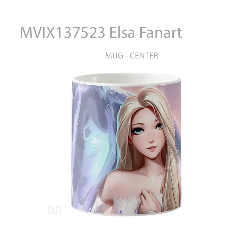 Mug Elsa Fanart Gelas Keramik Unik