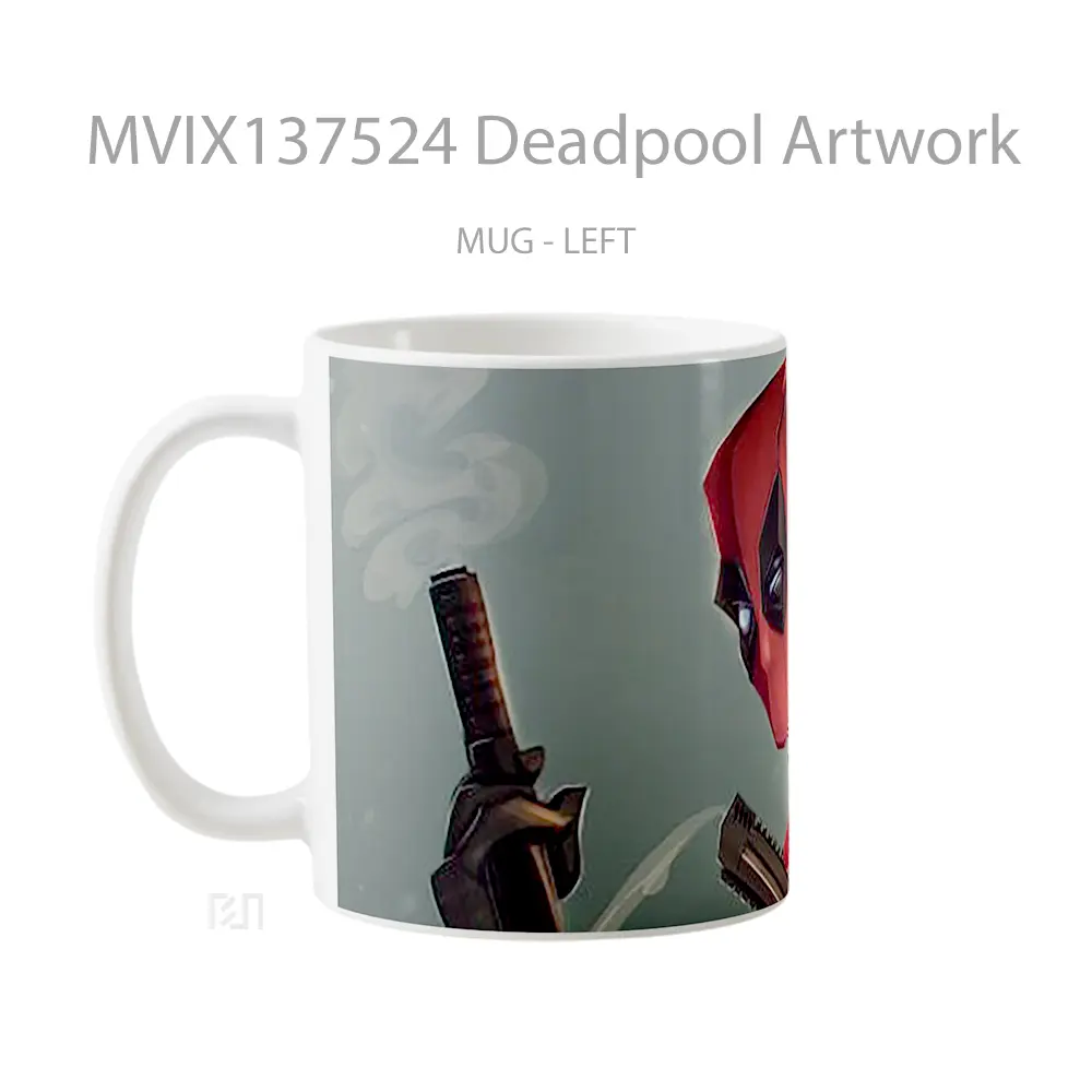 Mug Deadpool Artwork Gelas Superhero - All-side / Desain