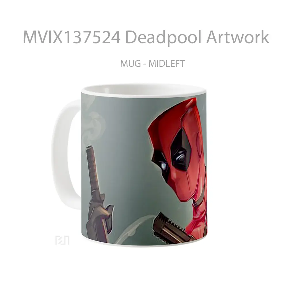 Mug Deadpool Artwork Gelas Superhero - All-side / Desain