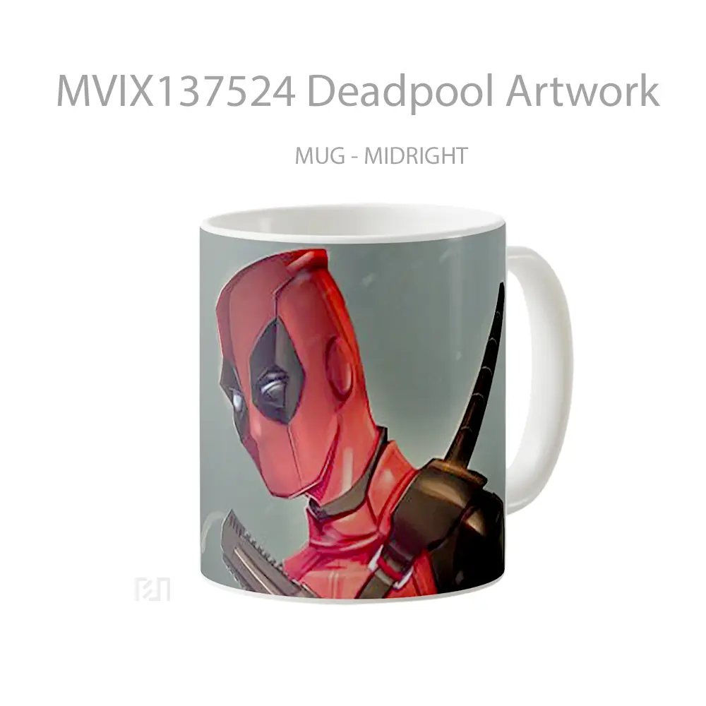 Mug Deadpool Artwork Gelas Superhero - All-side / Desain
