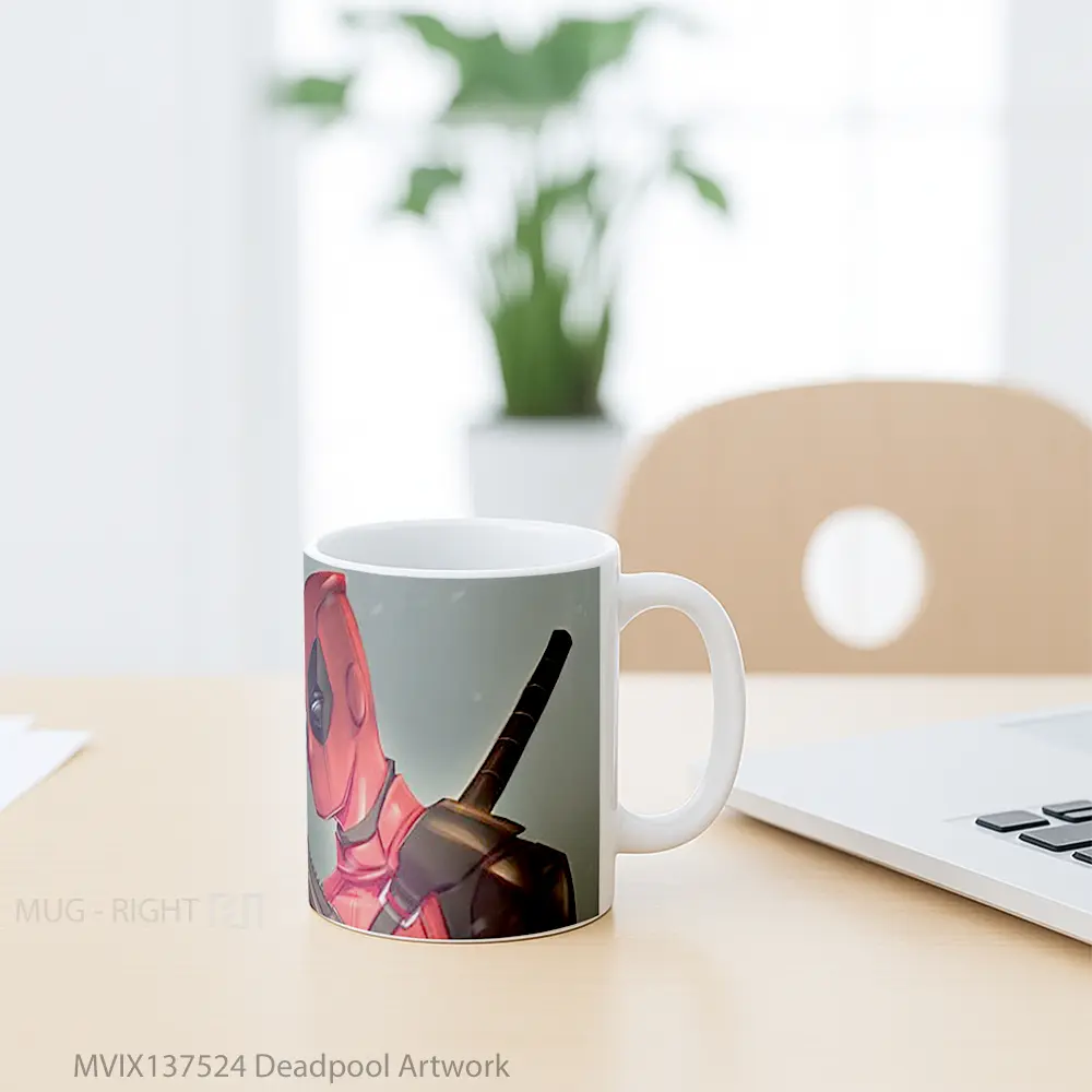 Mug Deadpool Artwork Gelas Superhero - All-side / Desain