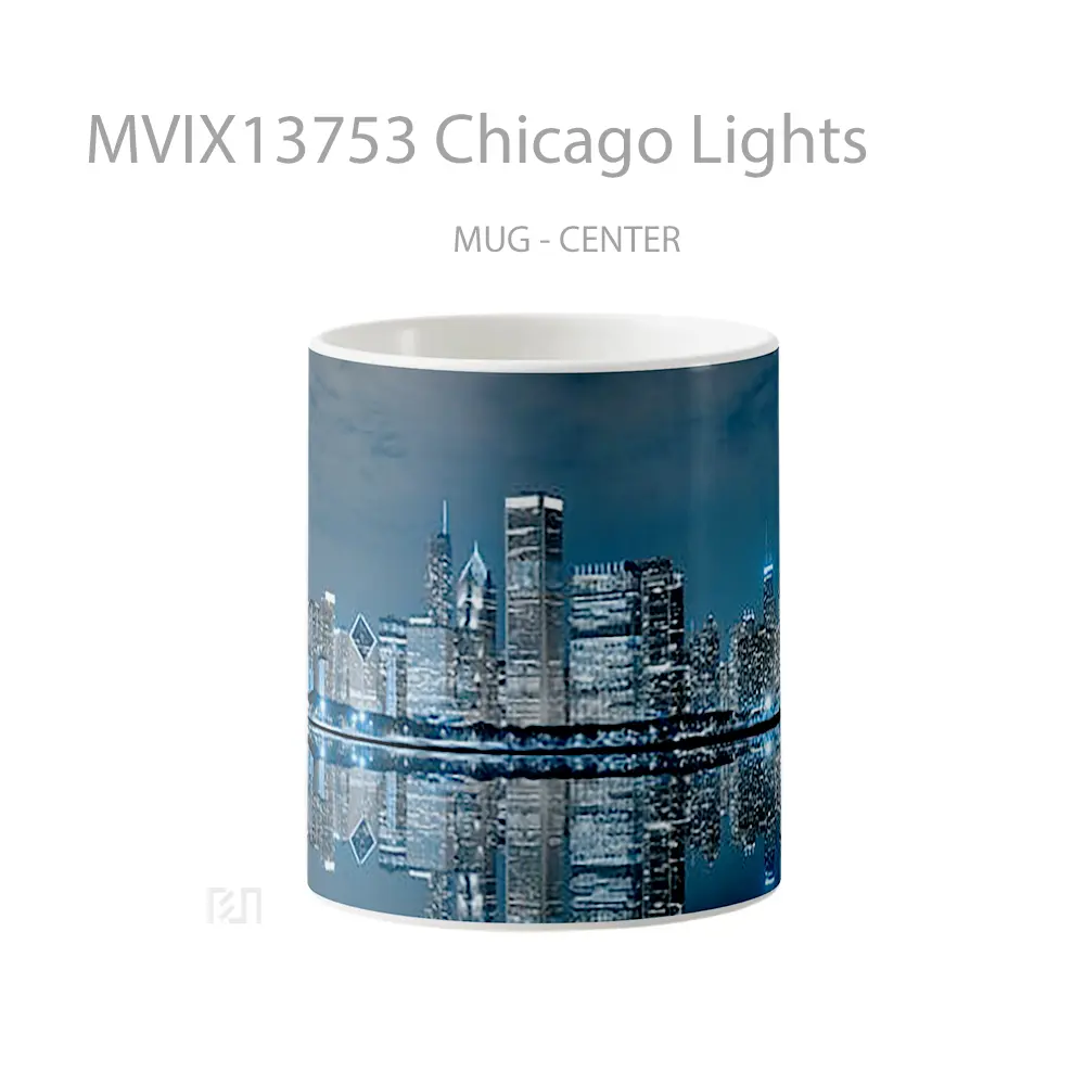 Mug Chicago Lights Gelas Keramik Unik