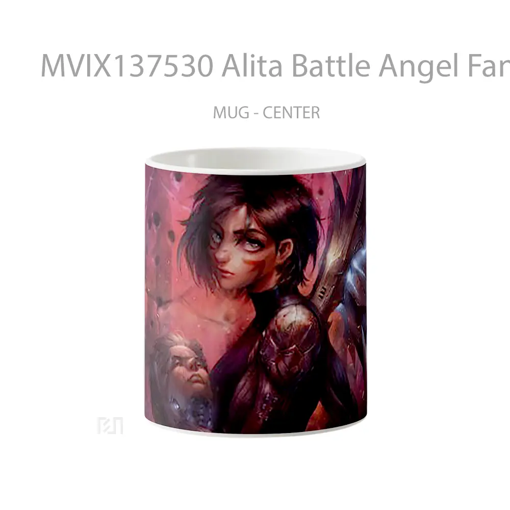 Mug Alita Battle Angel Fanart V2 Gelas Fantasi