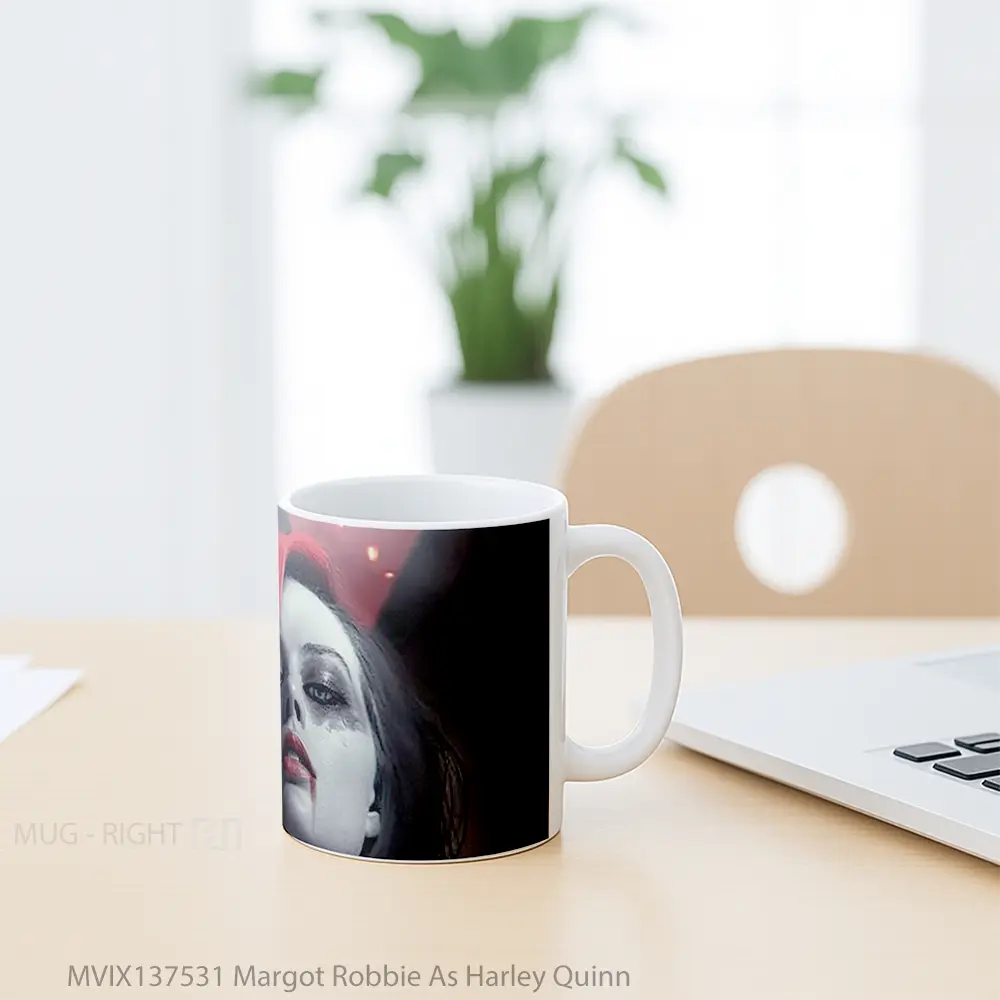 Mug Margot Robbie As Harley Quinn Gelas Keramik Unik - All-side / Desain