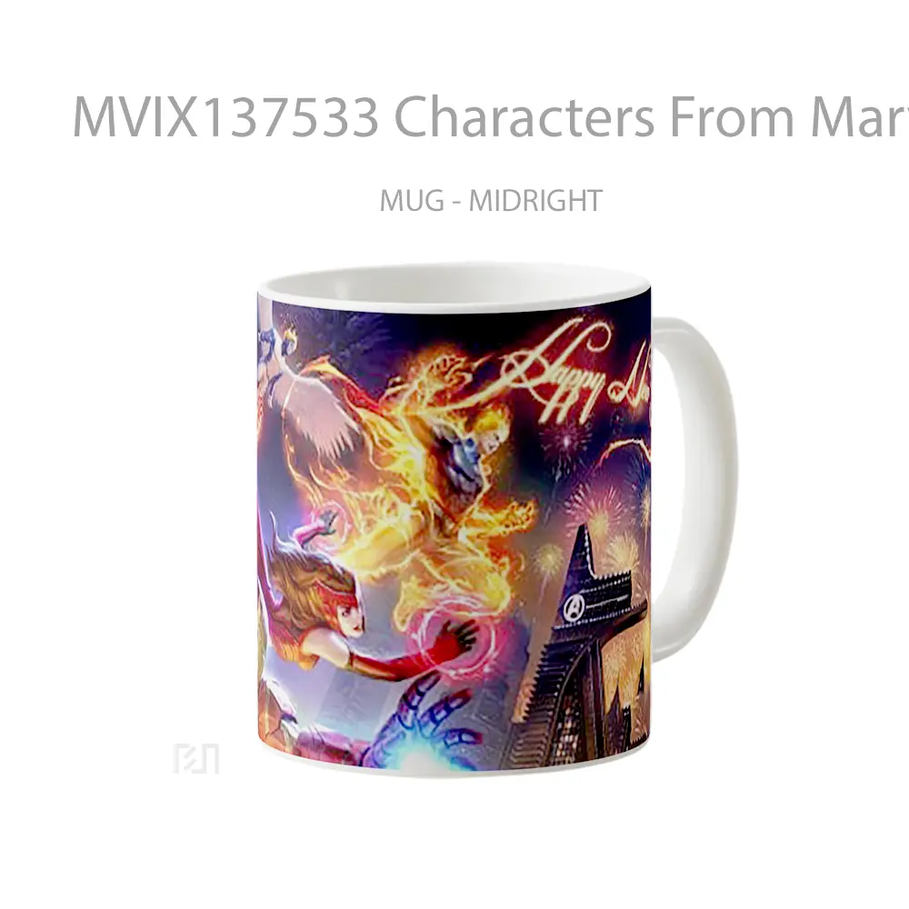 Mug Characters From Marvel Gelas Superhero - All-side / Desain