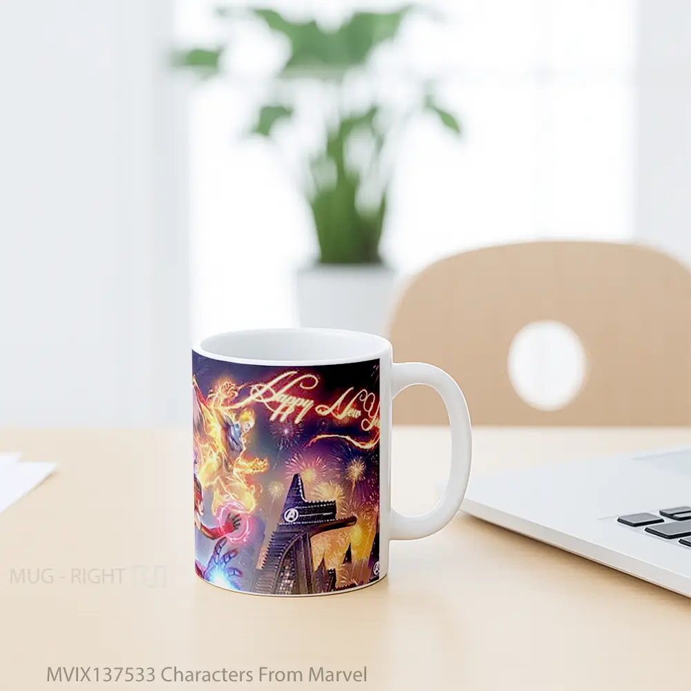 Mug Characters From Marvel Gelas Superhero - All-side / Desain