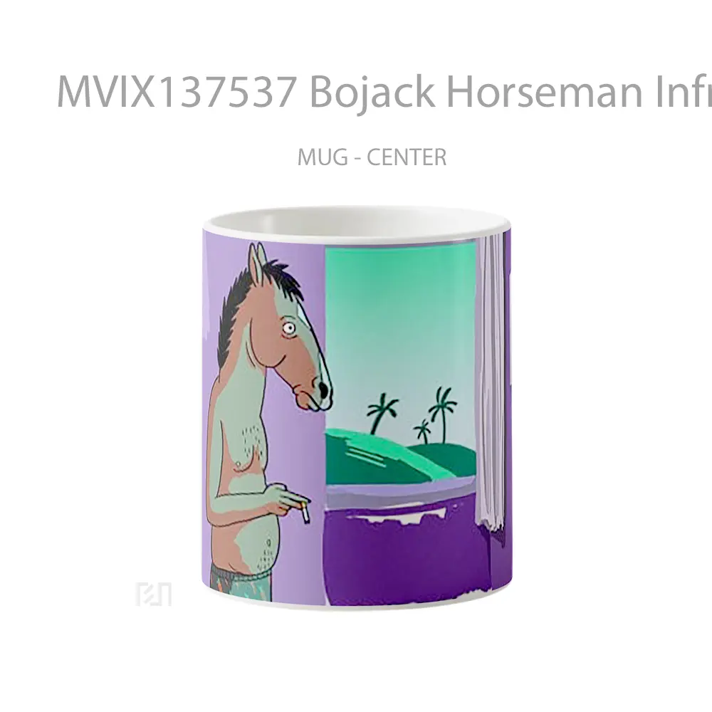 Mug Bojack Horseman Infront Of A Window Gelas Keramik Unik